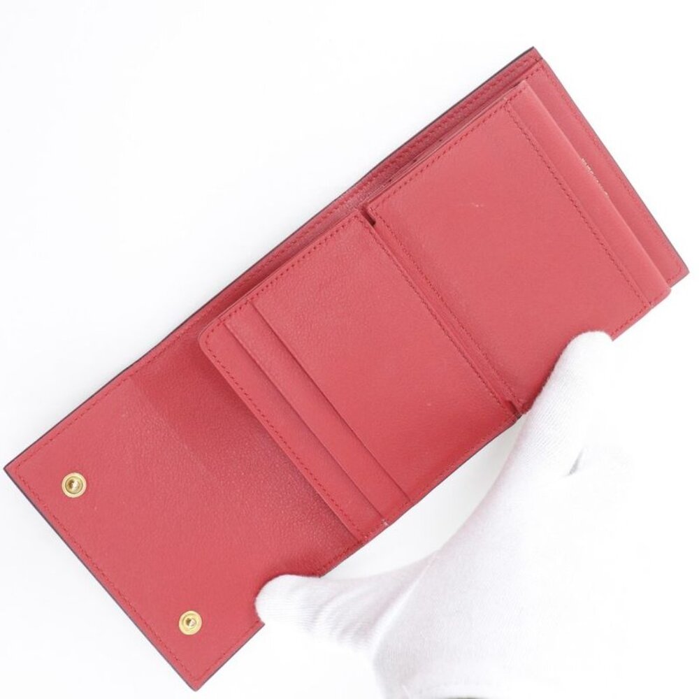Celine Small Folded Multi Function Leather Red Tr… - image 5